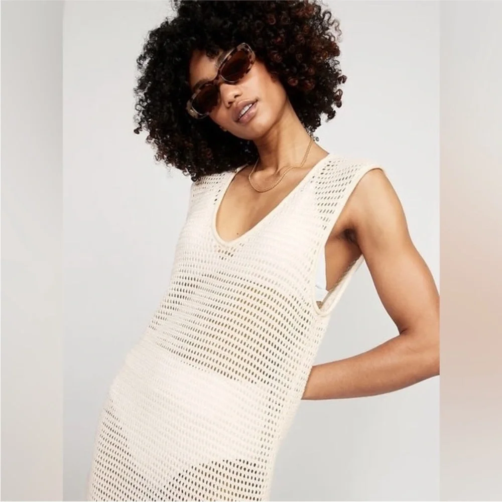 Knit Swim Cover-Up Dress - Picture 2 of 6